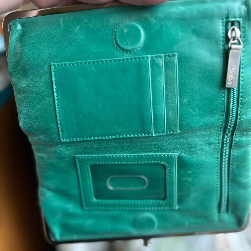 HOBO Lauren Double Clutch Wallet Mint - Picture 5 of 13